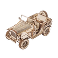 1:18 Scale 3D Wooden Military Army Jeep Puzzle Kit (369 Pcs)