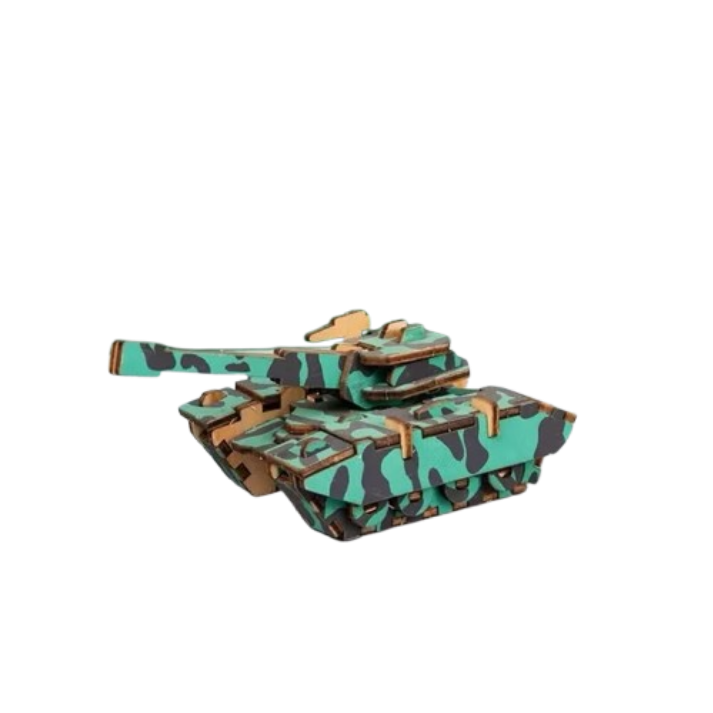 Small Tank Wooden Model