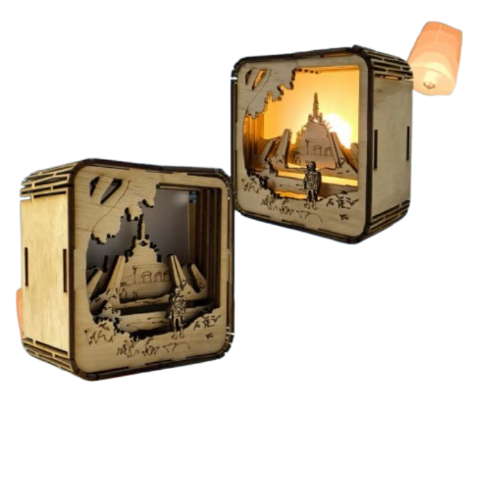 Legend of Zelda Breath of the Wild 3D Wooden Shadow Box Night Light