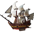 Black Pearl Pirate Ship – Wooden 3D Puzzle Craft Kit