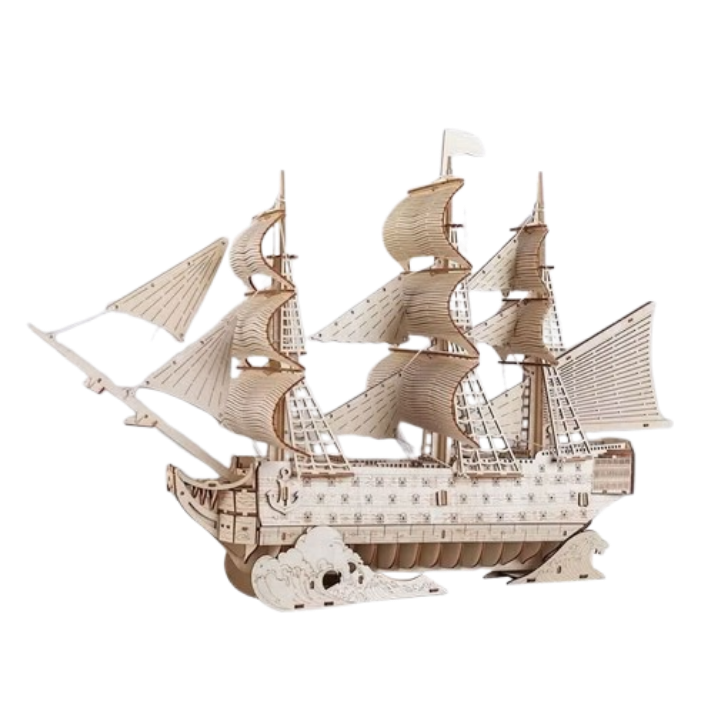 ROKR HMS Victorious – Wooden 3D Puzzle Craft Kit