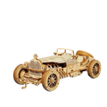 1:16 Scale Vintage Grand Prix Car 3D Wooden Puzzle Model Kit