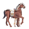 Armored War Horse 3D Wooden Puzzle Model Kit
