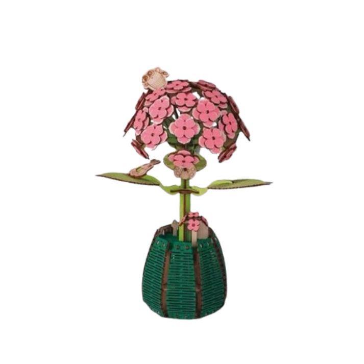 Hydrangea Wooden Flower Model