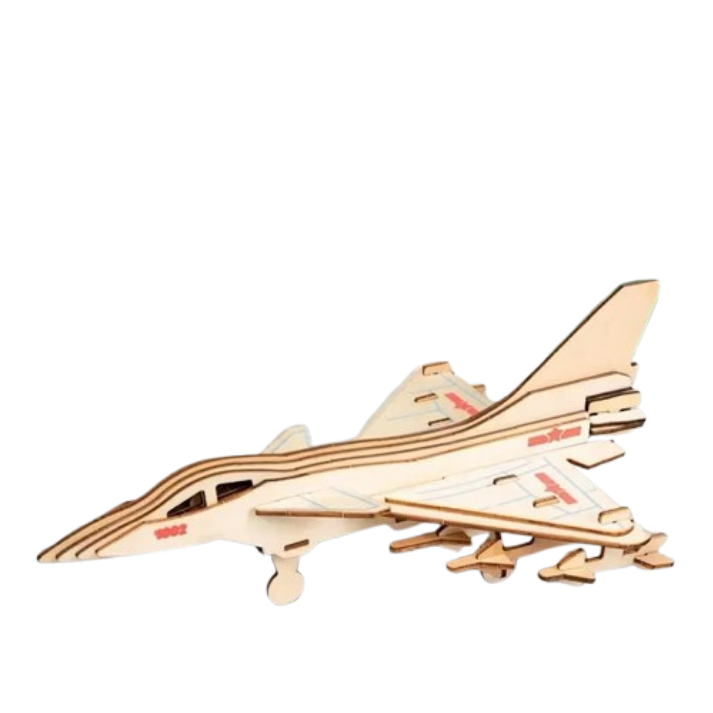 J-10 Fighter Wooden Model