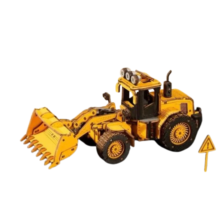ROKR Front Loader – Wooden Mechanical Model Kit