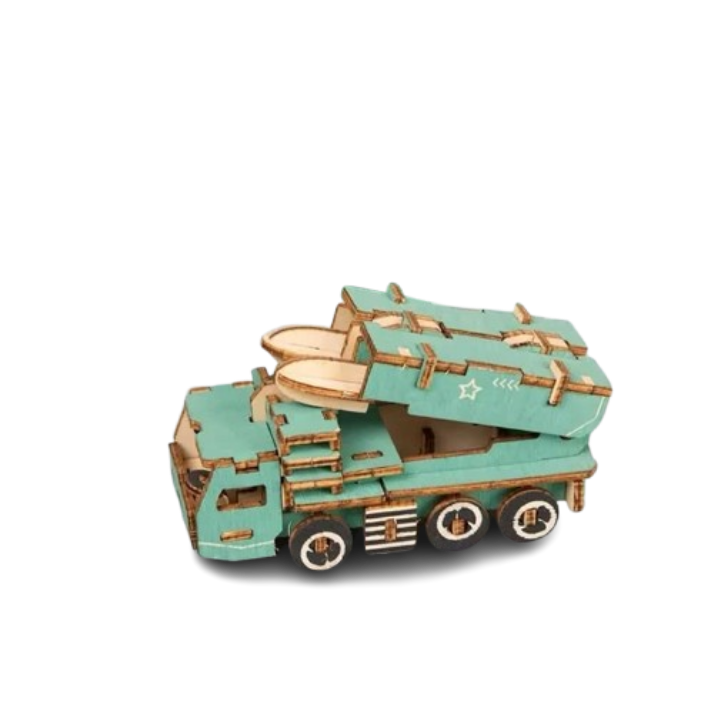 Missile Launcher Truck Wooden Model