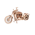 ROKR Cruiser Motorcycle – Wooden Mechanical Model Kit