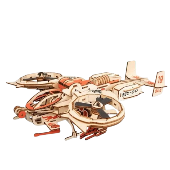 RDA Gunship Wooden Model