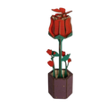 Wooden Rose 3D Puzzle Model