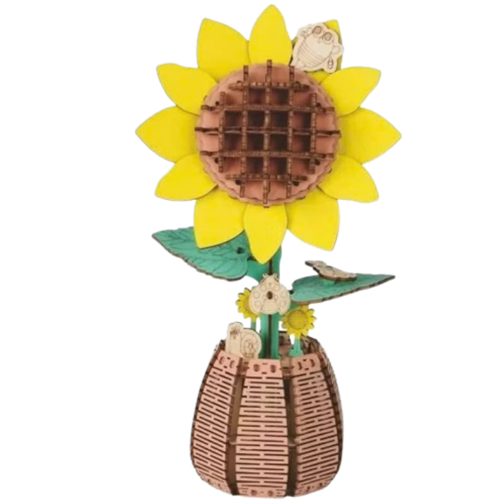 Sunflower Wooden Flower Model