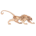 Stalking Prowling Tiger 3D Wooden Puzzle Model Kit
