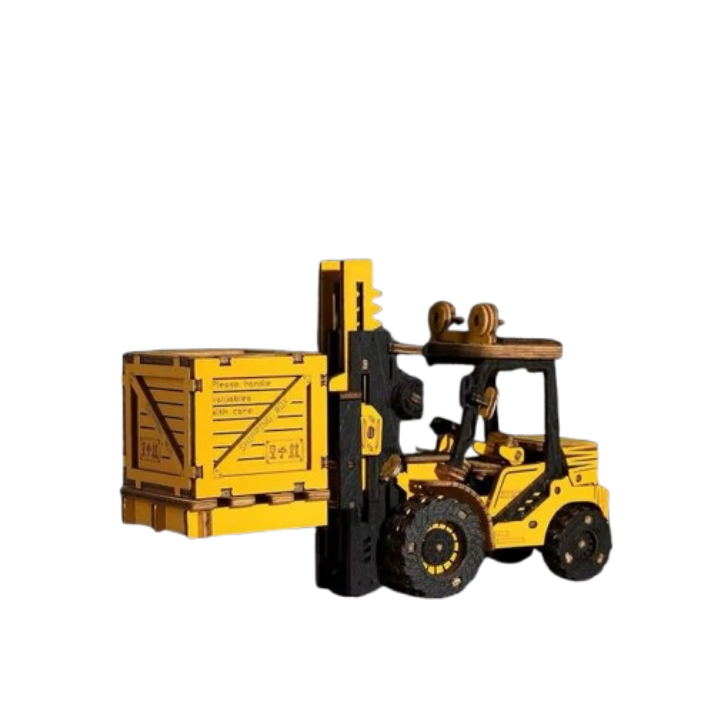 ROKR Forklift – Wooden Mechanical Model Kit