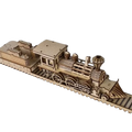 ROKR Steam Locomotive – Wooden Mechanical Model Kit