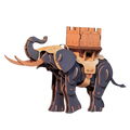 Armored War Elephant 3D Wooden Puzzle Model Kit